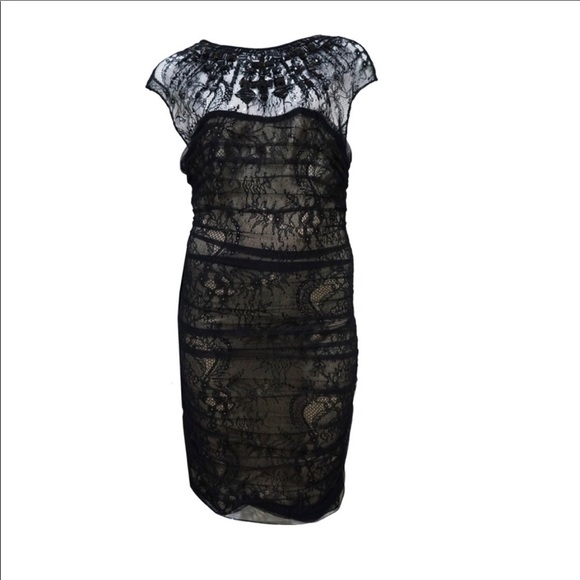 FINAL PRICE NEW Bebe crystal lace saige dress - Picture 2 of 6